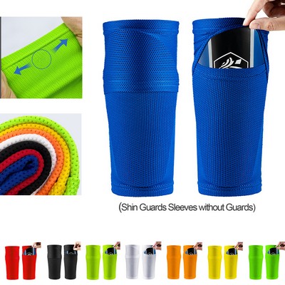 Elastic Soccer Shin Guards Sleeves