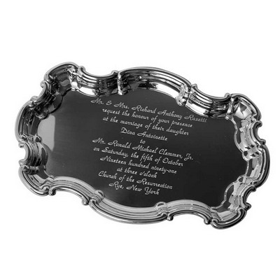 Salisbury Chippendale Tray w/Wedding Invitation