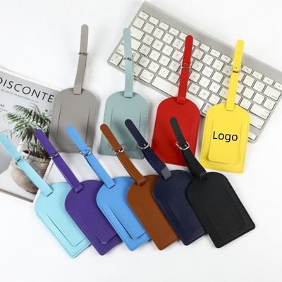 PU Leather Suitcase Luggage Tag Label Bag Handbag Portable Travel Name ID Address Tag