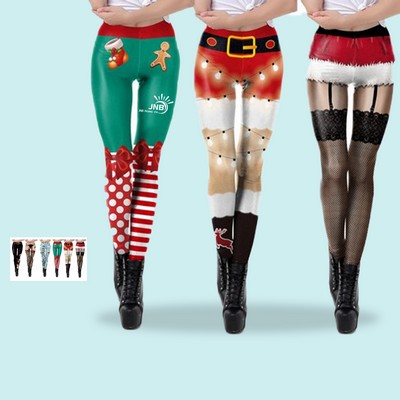 3D Christmas Leggings