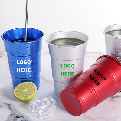 17Oz. Aluminum Reusable Stadium Party Beer Cup