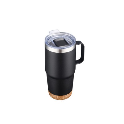 24 oz S/S Travel Mug with Cork Bottom