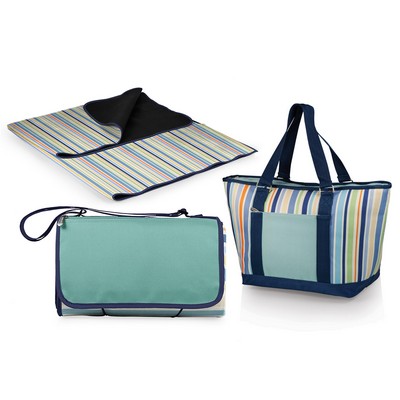 Oniva Outdoor St Tropez Picnic Blanket & Topanga Cooler Tote Bag