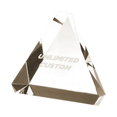 Triangle Crystal Paperweight