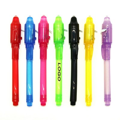 Magic Invisible Ink Pen With UV Led Light