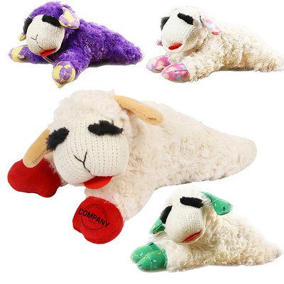 Dog Squeak Stuffed Toy Lamb Sheep Machine Washable