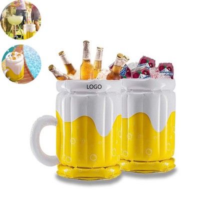 Pvc Inflatable Water Floating Drink Beer Cup Ice Tray