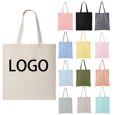 12 Oz. Colored Cotton Canvas Tote Bags