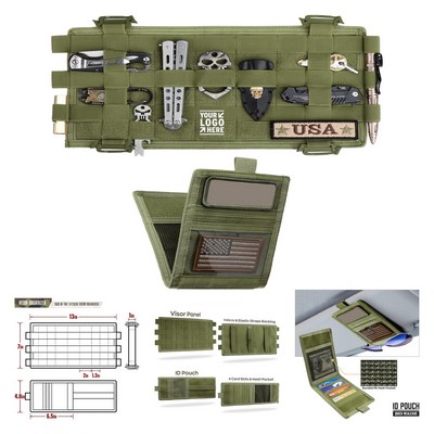 13.5" x 7" Tactical Car Sun Visor Organizer