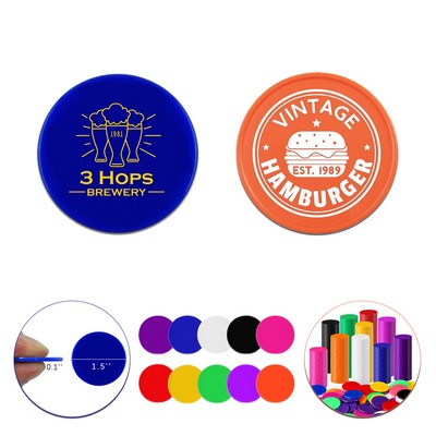 1.5'' Plastic Round Tokens