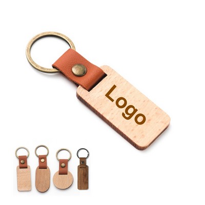 Laser Engraving Wooden Keychain