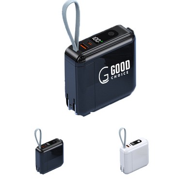 Power Bank With Built-In Plug