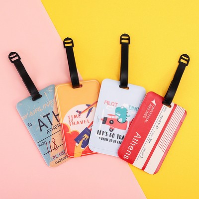 Pull-out full colour luggage tag