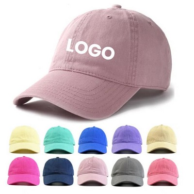 6 Panel Cotton Baseball Cap