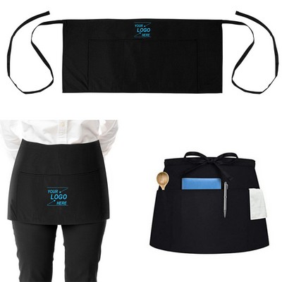 Custom Waist Apron with Three Pockets