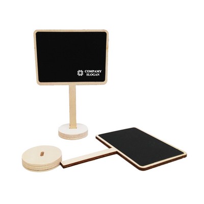 Mini Standing Chalkboard with Base for Message