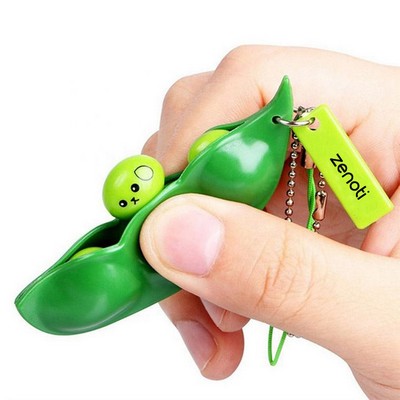 Squeeze Bean Keychain Fidget Toys for Skin Picking