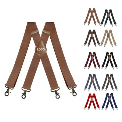 Men Adjustable X Back Suspender