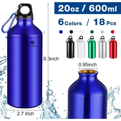 Aluminum Water Bottles Leak-Proof Reusable