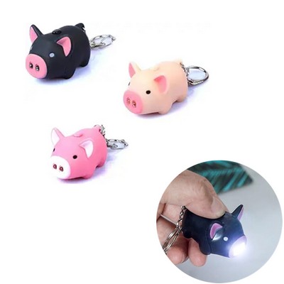 Download Image Light Up Piggy Design Keychain