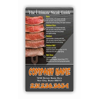 4 X 7 Steak Cooking Temperature Magnet