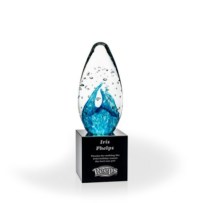 Besly Art Glass Award - Black Cube