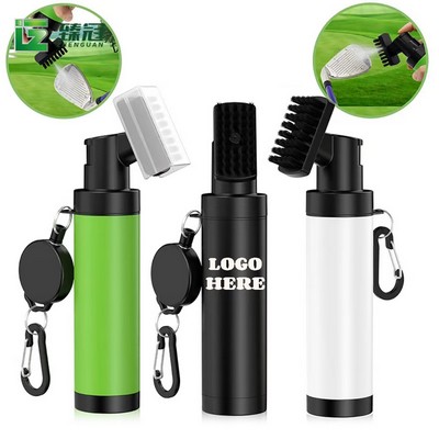 Golf Club Brush W/Water Spray Bottle