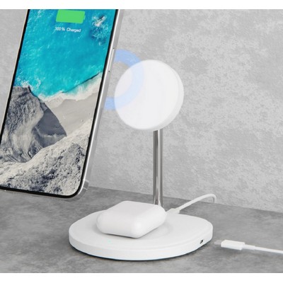 MagStand - 3-in-1 Magnetic Wireless Charging Stand for iPhone & AirPod