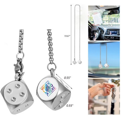 19.67 Inches Car Charm Metal Dice