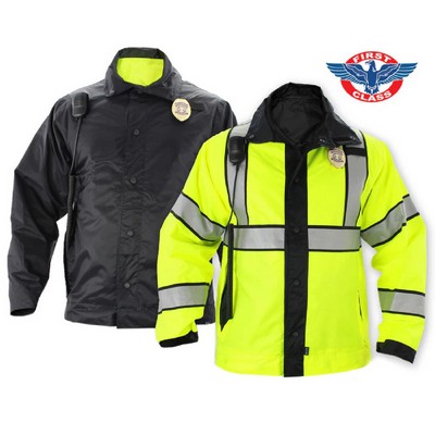 Reversible High Visibility Raincoat