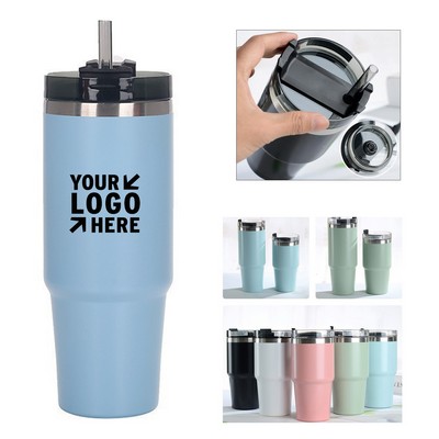 20 oz Stainless Steel Insulated Tumbler with Handle