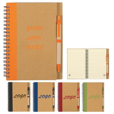 Eco Hardcover Journal & Pen (5"X7")