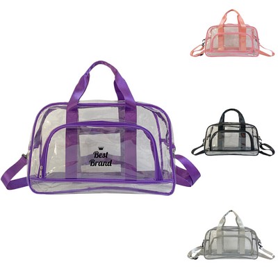 Pvc Sport Large Clear Travel Duffle Bag