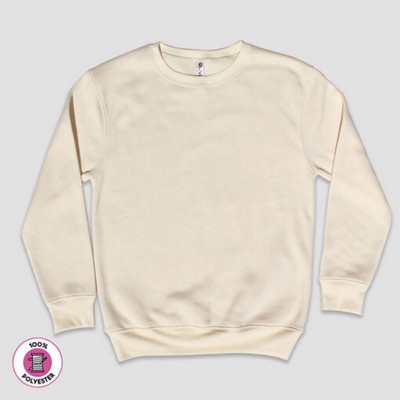 Adult Unisex Fleece Sweatshirt - Natural - 100% Polyester - Neil & David®