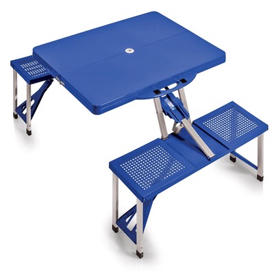 Oniva Folding Picnic Table W/ Seats Blue