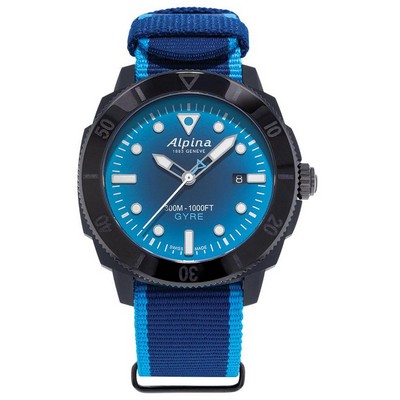 Alpina Men's Eco-Friendly Gyre Collection, Seastrong Diver Nato Strap Watch