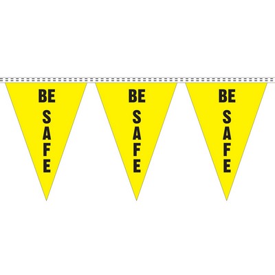 60' Safety Slogan Pennant (Be Safe)