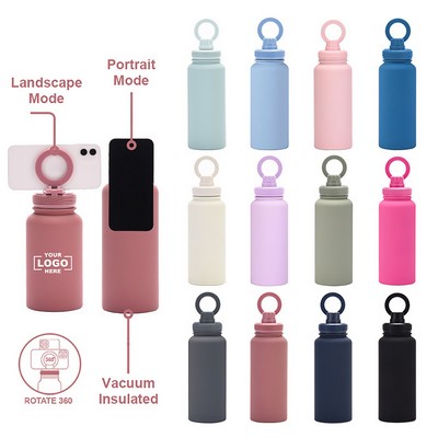 Magnetic Phone Holder Water Bottle