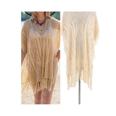 Boho Chic Knit Beach Coverup