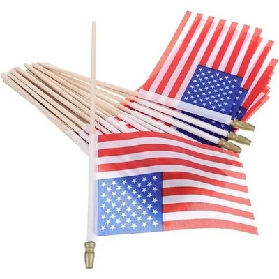 5"x8" Small Handheld American Stick Flags