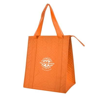 Insulated Non Woven Grocery tote with Dimples