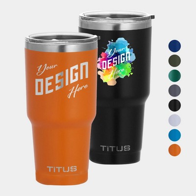 Premium 30 oz TiTUS® Double Wall Stainless Steel Insulated Tumbler