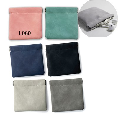 PU Leather Shrapnel Storage Bag