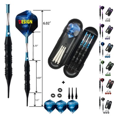 Professional Soft Tip Darts Set with Carrying Hard Suitcase