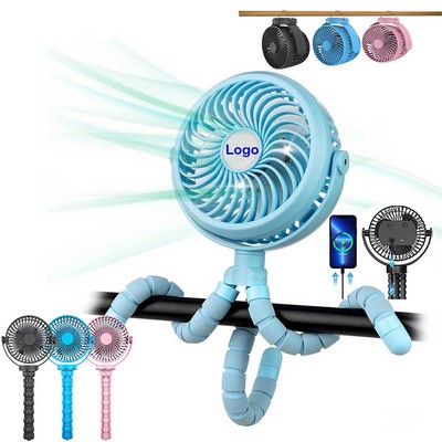 Stroller Fan Clip On Baby Rechargeable Fan