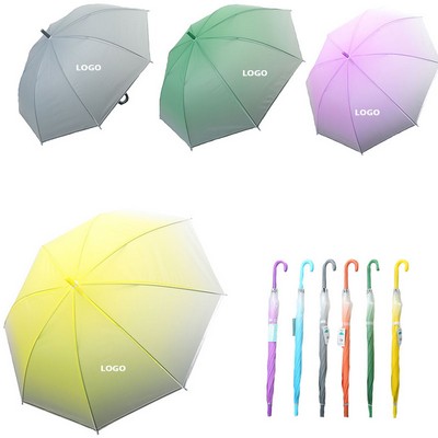 Long Handle Umbrella With Gradient Color