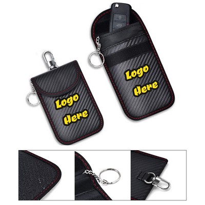 Carbon Fiber RFID Blocking Car Key Pouch