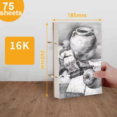 16K Sketch Book 75 Sheets Loose Leaf Sketch Papers For Kids And Adults