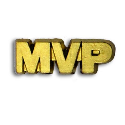 MVP Chenille Letter Pin