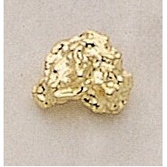 Gold Nugget Marken Design Cast Lapel Pin (Up To 5/8")